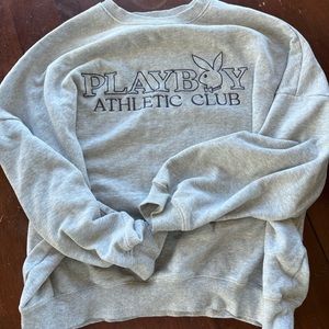 Pacsun playboy grey crewneck.